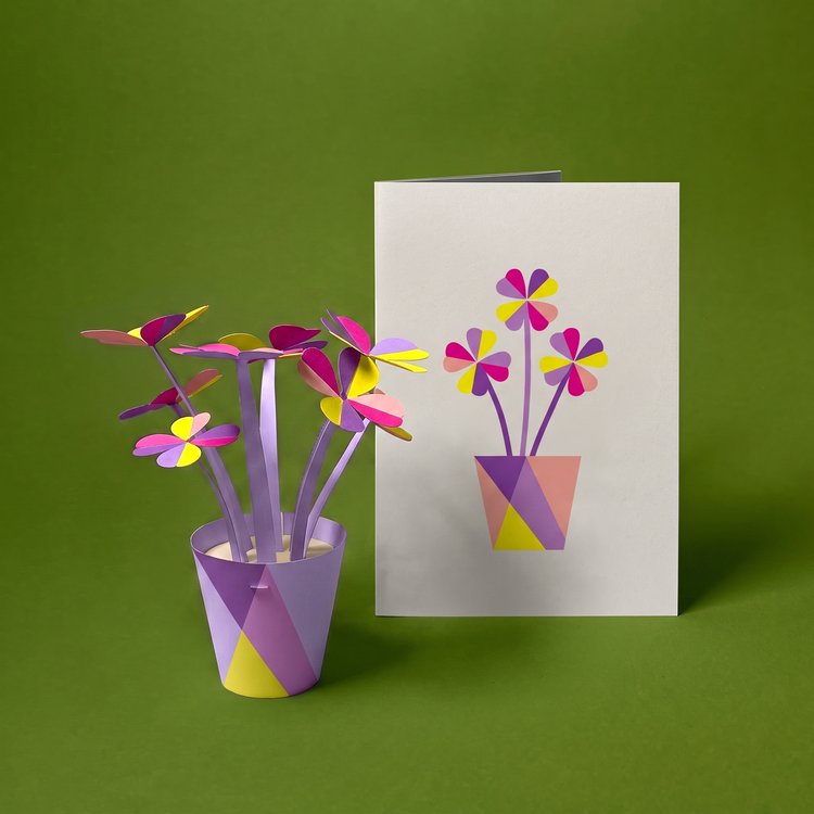 HeyCards Glücksklee - Compositing-Mockup